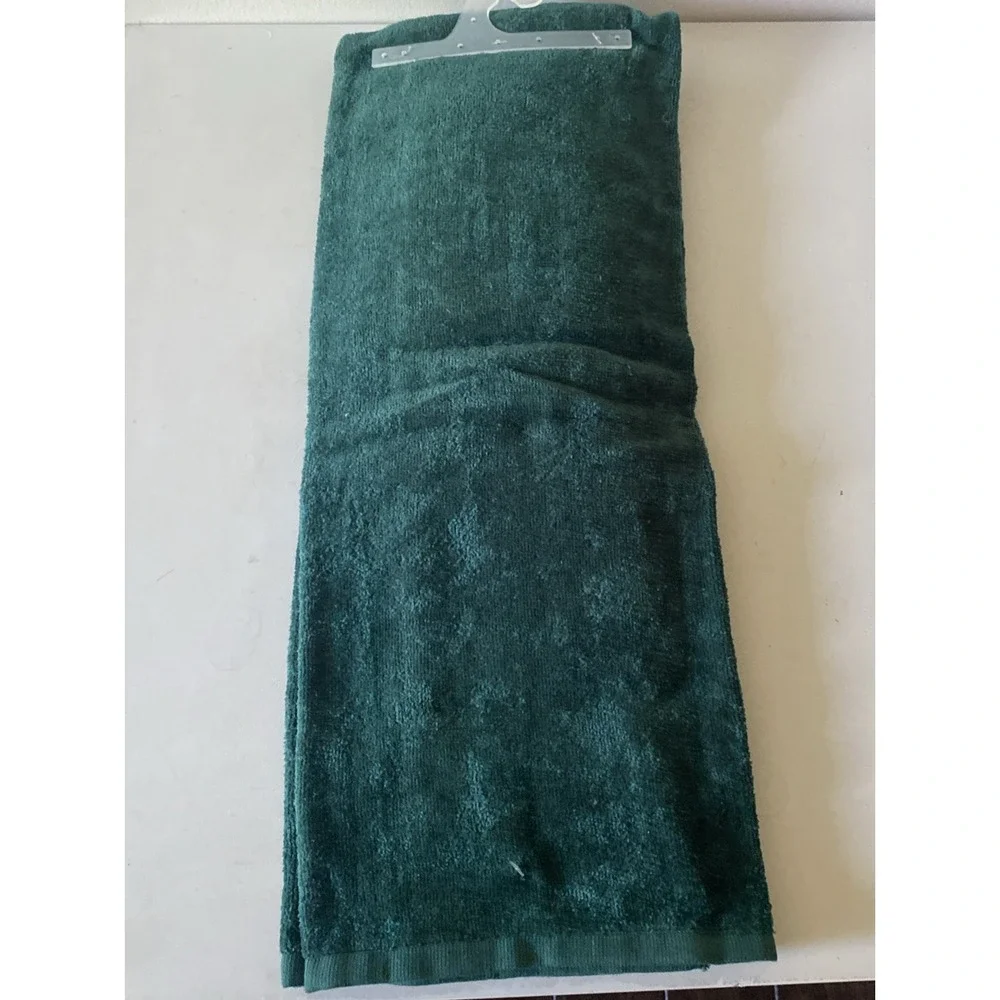 Set of 3 VTG Holiday Bathroom Towels Set Santa Claus Green Bath Hand Towel